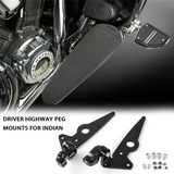Adjustable Frame-Mounted Highway Foot Pegs For INDIAN Challenger Chief Chieftain Pursuit Roadmaster