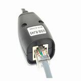 1 Pair USB to RJ45 LAN Ethernet Extension Cable Adapter 50M Distance Extender Converter Over Cat5E/6 Cord Computer Accessories