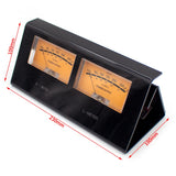 High-Precision Audio Level DB Meter Dual Analog Finished VU Meter 2-Way Amplifier Audio Selector