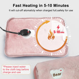 Electric Hand Warmer Bag EU Plug Rechargeable Reusable Hand Warmer For Abdomen Hands Warm Pocket Hot Water Injection Heating Bag
