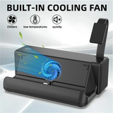 For Nintendo Switch/OLED TV Docking Station USB-C Game Card Storage With USB2.0X2+USB3.0+PD Fast Charge+Cooling Fan