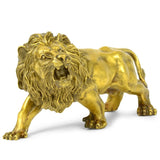 Antique Copper Crafts Small Brass Lion Ornaments