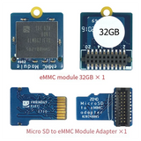 EMMC Module 32GB With Micro SD-Compatible Turn EMMC Adapter For Nanopi K1 / K2 / M4V2 / NEO4