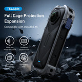 For Insta360 X5 X4 Camera Cage Aluminum Alloy Protective Vlogging Camera Frame Utility Frame Metal Cage for Insta360 X5 X4