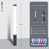 Handheld LED RGB Light Stick Colorful USB Rechargeable Photography Fill Light Vlog/Selfie Studio Photo Lighting Party Atmosphere