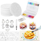 DIY Magic Puffy Paint With Drawing Pens With Easel Foam Texture Blank Painting Paper Handicraft Magic Texture Painting Kit