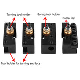 Post Holder Tool Post Holder Lathe Tool Holder Set of Aluminum Alloy  Mini Lathe Tool Post and Holder Kit Lathe Tool
