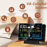 Wireless Weather Station Clock Thermometer Hygrometer Touch Screen Multi-function Outdoor Sensor Digital Hygrothermograph