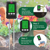New Arrival 6 in 1 Soil Fertility Meter PH Mositure Sunlight Humidity Fertility Soil Detector