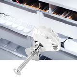 1PC 30mm Diamond Shape Crystal Glass Pull Handle Cabinet Furniture Handle Knob Screw Hardware Accessories(Transparet)