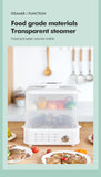 Best Price Electric Food Steamer Pot Auto Power Plastic 2 Tiers Electric Steam Cooker