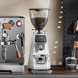 Electric Coffee Bean Grinder Timing Grinding Machine Home Commercial Espresso Grinder 100 Gear Adjustment Anti Static Design CNC