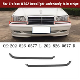 For C-Class W202 1 Pair Headlight Lower Trim Stripping Auto Parts 2028260577 2028260677