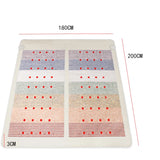 Jade Far Infrared Heating Pad Amethyst Mat - Negative Ions Photon Magnetic Therapy for Pain Relief Detox Bioenergy Gemstone Home
