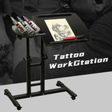 Portable Tattoos Work Table Tattoo Workstation with Adjustable Professional Tattoos Supplies Permanent Makeup Tattoo Tools