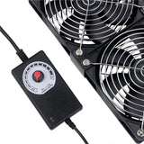 Three Fan-Mini Cooling Fan Soldering Fume Pipe Duct Window Wall Extractor EU For Phone Motherboard Welding Repair Tool EU P