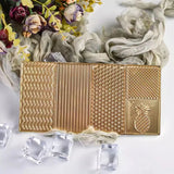 Copper Ice Design Stamping Plate Ice Cube Stamper Cocktails LOGO Making Bar Ice Printing Bartender Whiskey Pressing Tray Mold