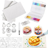 DIY Magic Puffy Paint With Drawing Pens With Easel Foam Texture Blank Painting Paper Handicraft Magic Texture Painting Kit