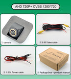 Golden-FishEye CVBS Rear View Camera For Geely Atlas 2017~2020/Emgrand X7 Sport 2016~2022 Original Reserved Hole HD NIght Vision