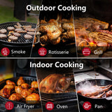 Wireless Meat Thermometer Bluetooth Magnetic IP67 Waterproof Dual Probes for Household Kitchen BBQ Cooking Grilling Thermometer