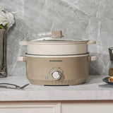 3L Electric Hot Pot - Non-Stick Multi-Cooker for Steaming & Cooking (Household Appliance, Fast Heating, Easy Clean, 800W)