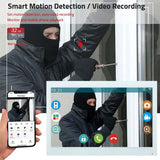 7 Inch Tuya Smart Wifi Video Entry Phone Intercom System 1080P 2 Wire Home Video Doorphone Doorbell RFID Card Unlock Apartment