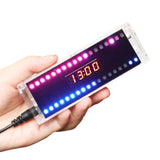 DC5V 0.28 Inch DIY LED Digital Clock Electronic Kit Colorful LED Rhythm Light Nixie Tube Display DIY Soldering Project