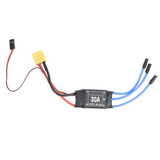 ABWG-4PCS 2-4S 30A RC Brushless ESC XT60 Electric Speed Controller 5V 2A for 2 to 4S Lipo Battery Multicopter