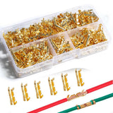 400pcs 453 U Shape Copper Ring Terminals Crimp Wire Non-Insulated Cable Wire Electric Butt Connector Small Tooth Fascia Terminal