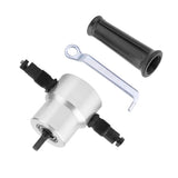 Metal Sheet Cutter Double Head Electric Power Drill Attachment Portable Nibbler Cutting Tool