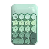 High Quality Colorful Wireless Numeric Keypad Silent Rechargeable Mini Portable Keypad External Keyboard Office
