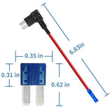 Upgraded Micro 2 Fuse Tap Adapter - Add a Circuit Fuse Tap 12V, Fuse Tap Adapter and 15AMP Fuses, Micro 2 Fuse Connector