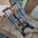For drilling in wood, aluminum profiles and angled angles - Versatile vertical drilling and tapping guide with graduations
