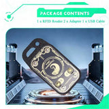 Chameleon Ultra Plus RFID Smart Card Emulator Reader+ CUID Card IC ID Card Decoder Reset+ Automatic Polling 5XUID Keychain