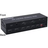4K@60hz 6x2 HDMI Matrix 6 IN 2 OUT HDMI Switch Splitter 4x2 Matrix Optical Audio Video Converter for PS4 Camera PC To TV Monitor