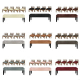 New 5Pieces Elastic Trimmed Chair Cover Set Silver Fleece Nonslip Feature for Home Office