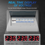 Multifunctional Microcontroller Based 3P Voltage Protector Digital Display Voltage Meter Adjustable Voltage Protective Device