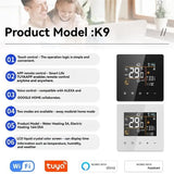 Tuya Smart Thermostat 25A Wifi Enabled Electric Heating Temperature Control For Google Home Alexa Automation System