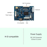 VGA AV LCD Controller Board 10.1" VS101T-001A 1024X600 IPS LCD Screen