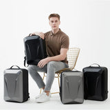 Hard Shell Laptop Backpack Waterproof Travel Backpack Slim Gaming Computer Bag With Lock