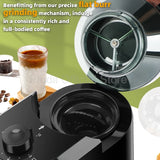Stainless Steel Auto Burr Coffee Grinder 2-12 Cup Adjustable Detachable 500RPM Electric Bean Mill Home Barista Coffee Lover Use