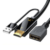 HDMI-Compatible To DisplayPort Cable 4K@60Hz Source To DP Display Monitor Cable for PC Laptop PS5 Xbox