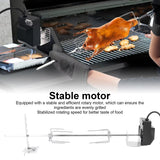 Electric BBQ Grill Rotisserie Motor Set for Camping And Household Cooking 110V/220V Rotating Meat Forks Spit Rod