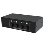 RCA AUX Audio Switcher 4 in 1 Stereo Audio selector 4X1 Passive 3.5mm Aux L/R RCA switch box