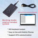-RFID Reader Writer 915M USB Scanner Plug& Play, Portable Long-Range RFID Inventory Device, Handheld UHF Tag Reader