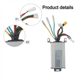 Electric For Scooter Brushless Motor Controller 36V 15A 350W Replacement Part Aluminum Alloy Controller Board