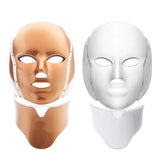 7 Color LED Photon Face Mask Skin Rejuvenation Anti-Aging Neck Beauty Instrument for Acne, Wrinkles & Skin Tightening