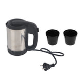 0.5L Mini Electric Kettle Stainless Steel Automatic Power Off Portable Travel Water Boiler Pot