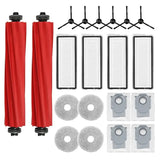 Vacuum Cleaner Replacement Parts- Dust Bag, Mop Cloth, Brush& Filter(20PCS) For Roborock Qrevo Pro/Qrevo Maxv/Qrevo