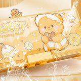 New Double Layer Pencil Case Large Capacity with Combination Lock Stationery Box Mechanical Pen Box School Office
